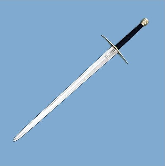 Simple, practical, yet elegant, the 071-PP Great Sword is a fully functional tool of the trade, featuring a tempered high-carbon steel blade, brass fittings, and cord-wrapped handle.