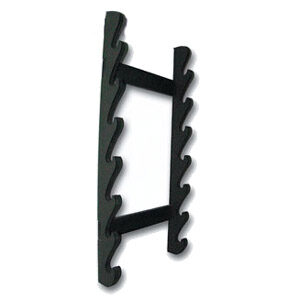 Aka 07-MI, the OT07 Seven Sword Wall Rack is an economical way to display your swords in a simple, spartan presentation within minimum space.
