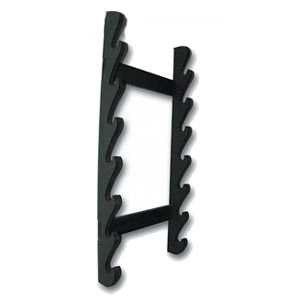 Aka 07-MI, the OT07 Seven Sword Wall Rack is an economical way to display your swords in a simple, spartan presentation within minimum space.