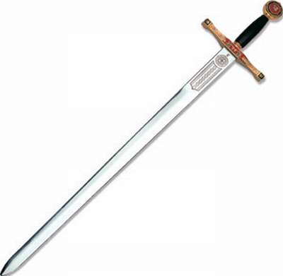 Excalibur, the sword of Arthur, legendary King of the Britons.