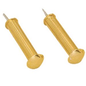 These polished brass pegs seem to float on your wall, thanks to the hidden attachment hardware.