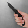 Since its introduction the Blackout has gained fans in all walks of life. The Blackout’s blade is a classic drop-point, perfect for handling a wide range of tasks. For fast and easy blade deployment, the Blackout features SpeedSafe assisted opening. If you prefer a little serration with your blade, this Serrated Blackout is an excellent choice.
