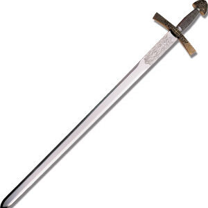 aka 3106-AM Sword of Robin Hood, features a stainless steel blade and bronze hilt.