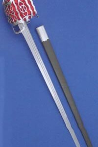 The name 'back sword' refers to the single edge blade having a flat back.